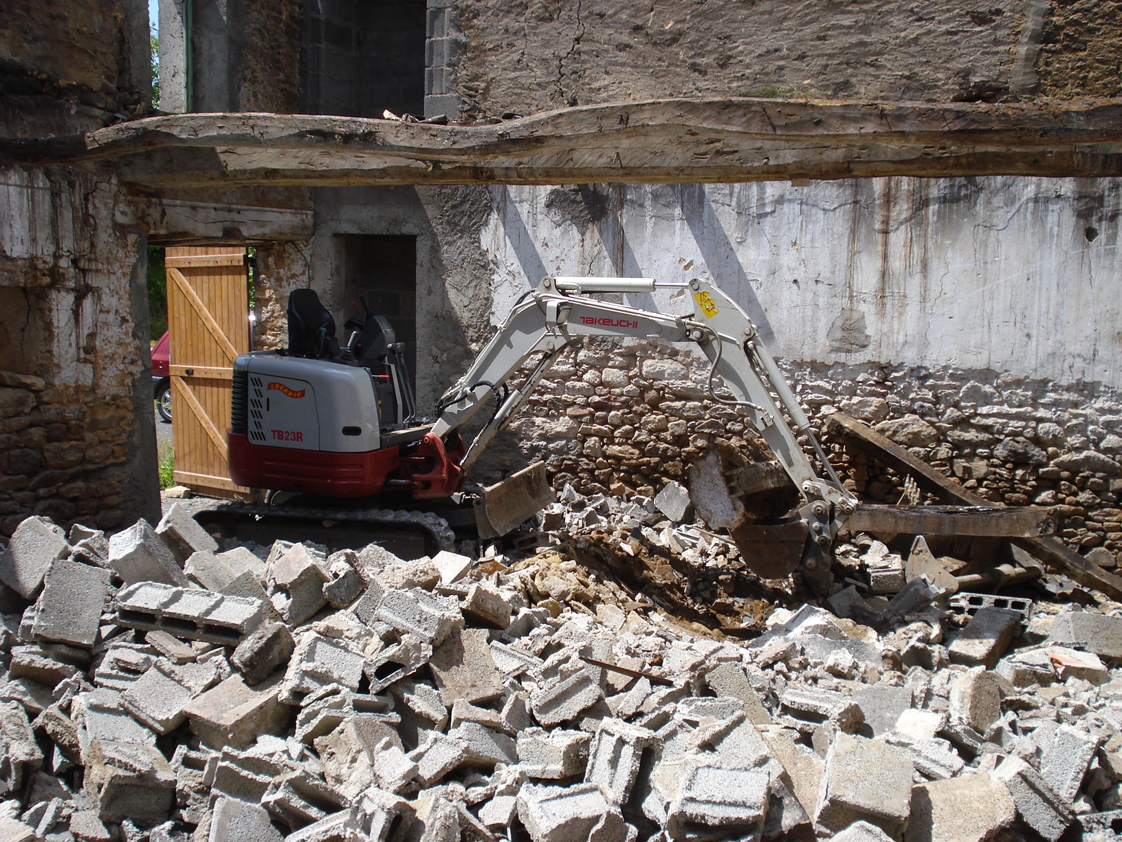 Démolition à Saissac