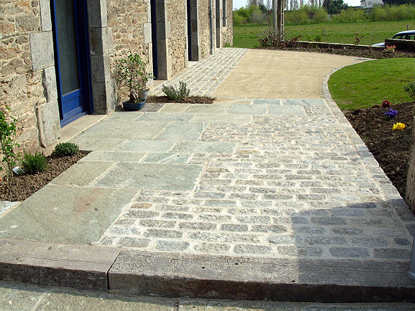 Dallage, terrasse, chape pavée dans l'Aude